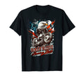 Patriotic Old Biker American Us Flag T-Shirt - Unique Graphic Unisex - T-Shirt, Sweatshirt, Hoodie