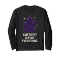 Amethyst Addict Healing Crystal Energy T-Shirt - Fun Novelty Design Unisex - T-Shirt, Sweatshirt, Hoodie