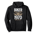 Biker Motorcycle Lover Born 1970 Hoodie - Aesthetic Graphic Men Women - T-Shirt, Sweatshirt, Hoodie