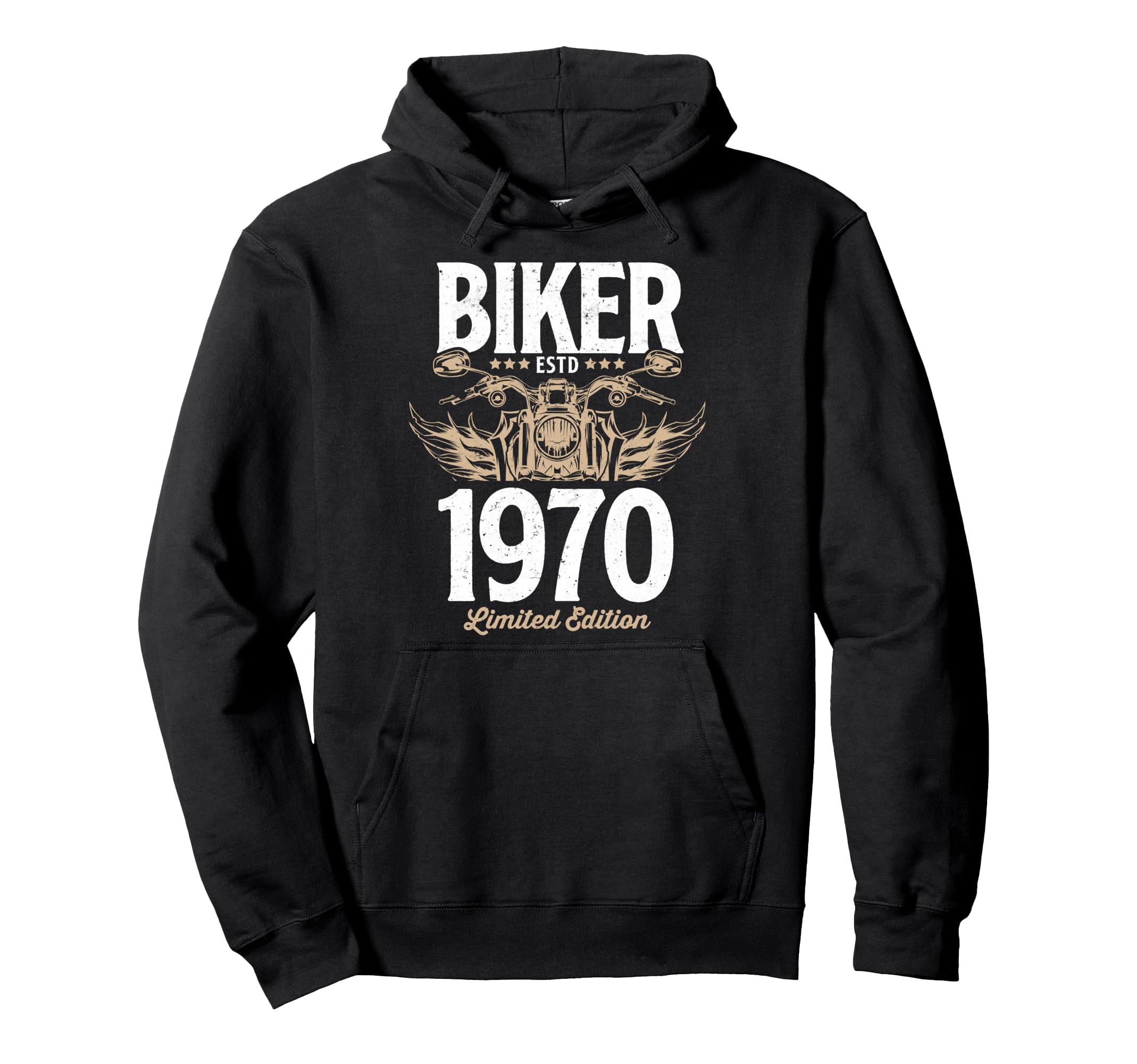 Biker Motorcycle Lover Born 1970 Hoodie - Aesthetic Graphic Men Women - T-Shirt, Sweatshirt, Hoodie