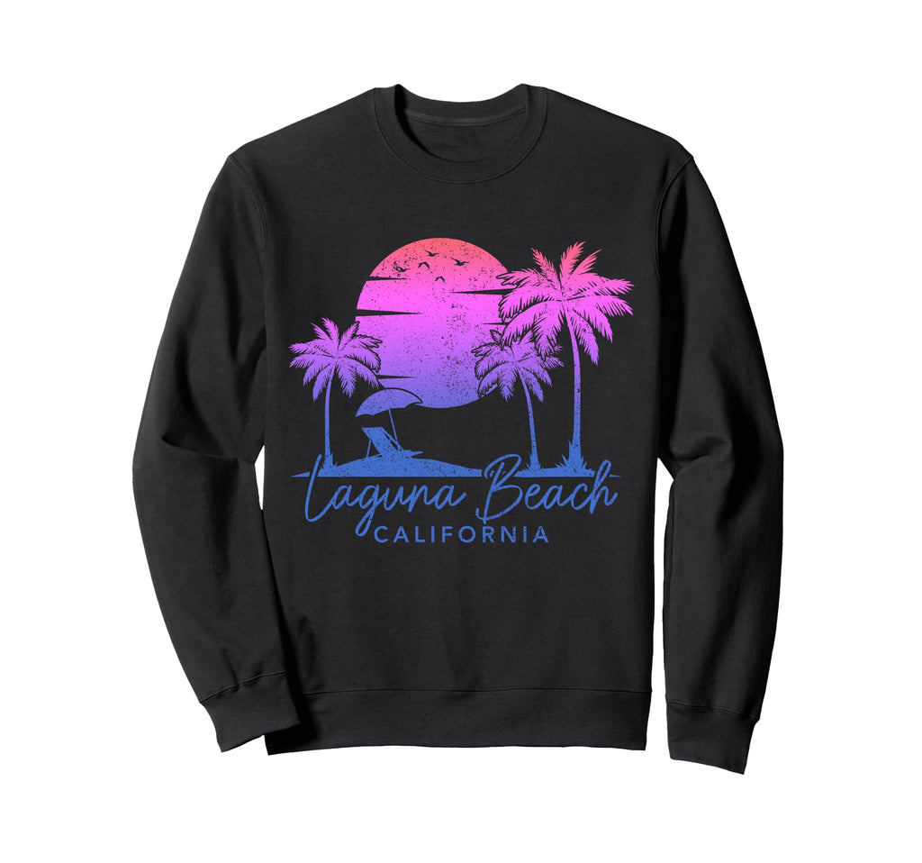 Laguna Beach California Ca Surf Sweatshirt - Aesthetic Graphic for Adults - T-Shirt, Sweatshirt, Hoodie