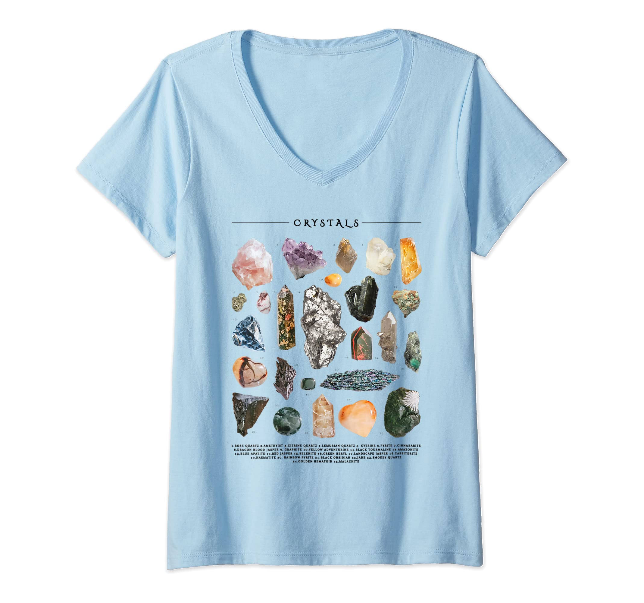 Womens Crystal Crystals Catalog Magical T-Shirt - Unique Graphic Unisex - T-Shirt, Sweatshirt, Hoodie
