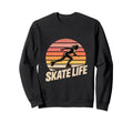 Skate Life Inline Skater Sunset Sweatshirt - Graphic Print Unisex - T-Shirt, Sweatshirt, Hoodie