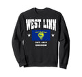 West Linn Oregon Or Throwback Sweatshirt - Fun Novelty Design for Adults - T-Shirt, Sweatshirt, Hoodie