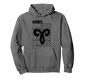 Aries Zodiac Typography Astrology Hoodie - Streetwear Style Unisex - T-Shirt, Sweatshirt, Hoodie