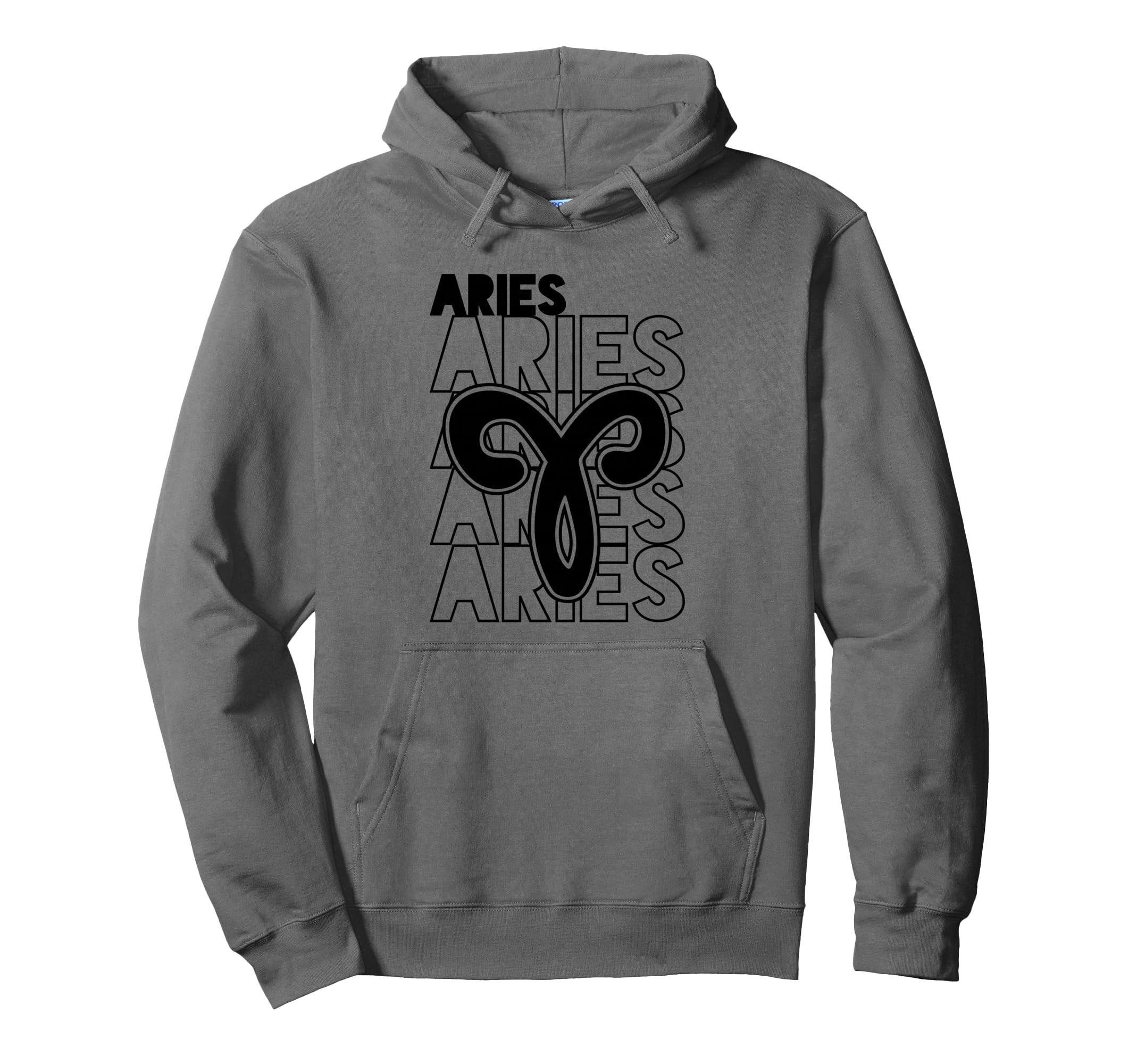 Aries Zodiac Typography Astrology Hoodie - Streetwear Style Unisex - T-Shirt, Sweatshirt, Hoodie