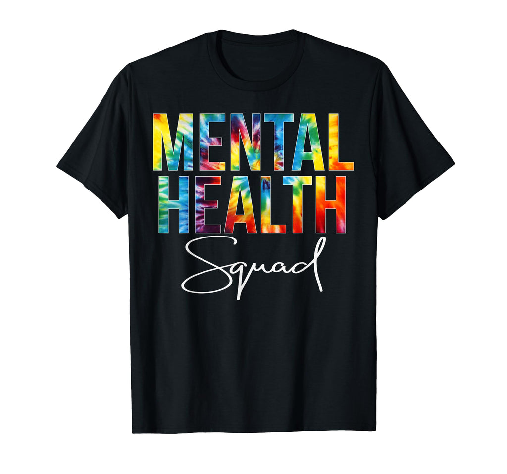 Mental Health Squad Appreciation Day Tie T-Shirt - Custom Art Print Unisex - T-Shirt, Sweatshirt, Hoodie