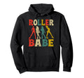 Roller Skating Skate 1970S Roller Babe Hoodie - Graphic Print Men Women - T-Shirt, Sweatshirt, Hoodie