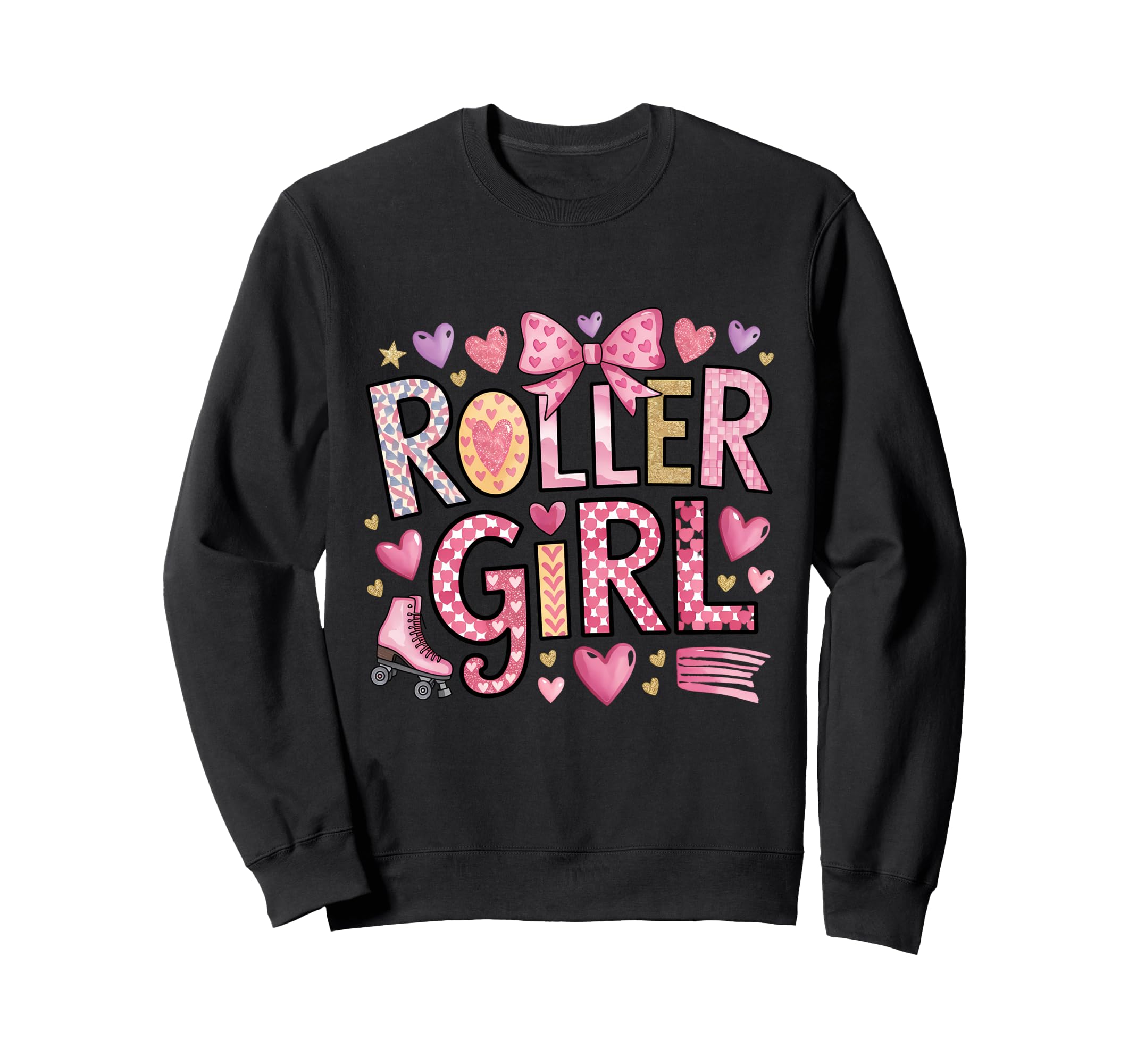 Roller Skater 70S 80S 90S Roller Sweatshirt - Novelty Apparel for Adults - T-Shirt, Sweatshirt, Hoodie