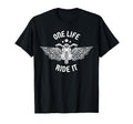 Usa Flag Motorcycle Gift Bikers T-Shirt - Casual Everyday Wear for Adults - T-Shirt, Sweatshirt, Hoodie