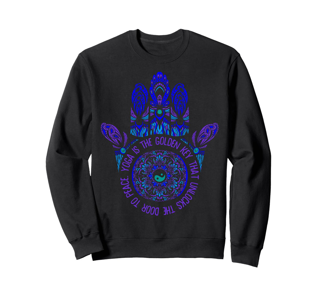 Yoga Is Golden Key That Unlocks Sweatshirt - Custom Art Print for Adults - T-Shirt, Sweatshirt, Hoodie