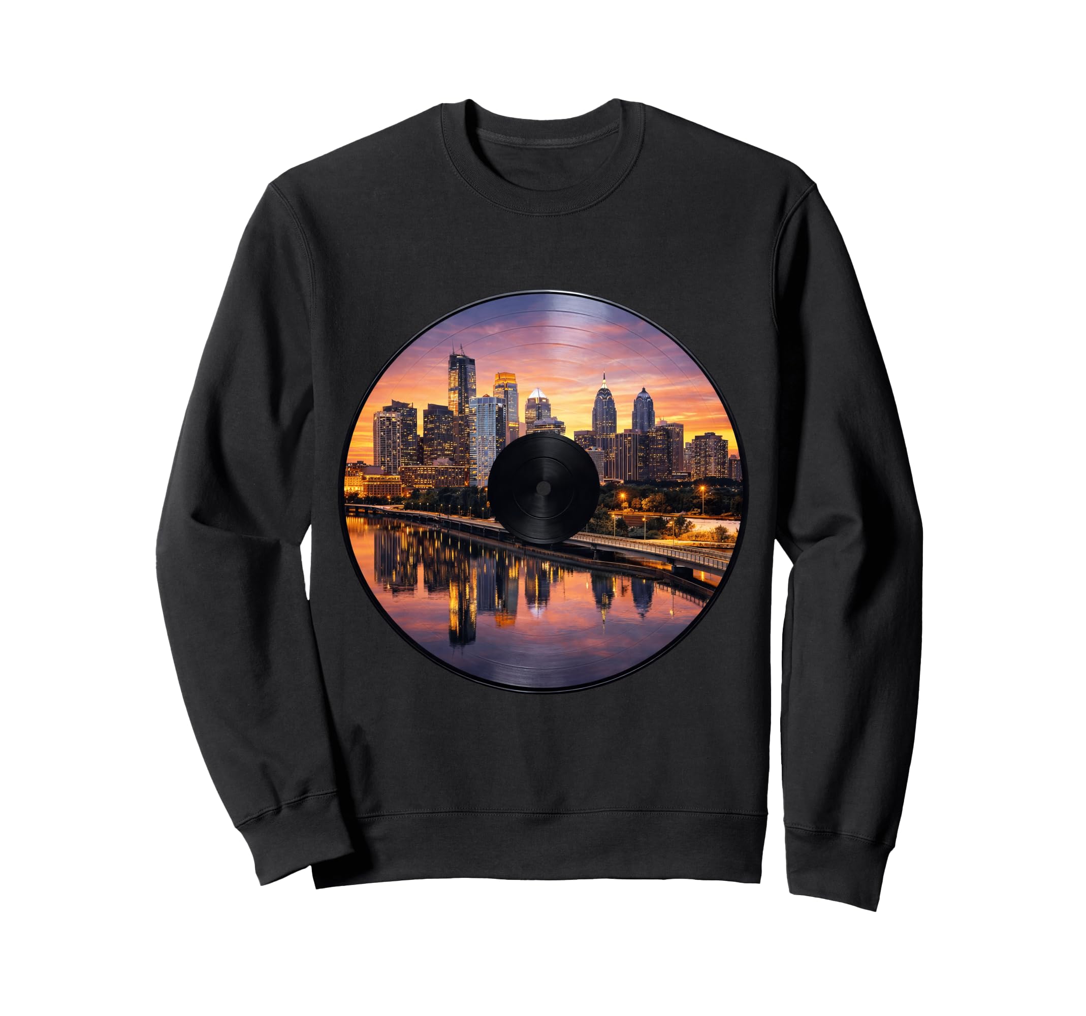 Philadelphia Pennsylvania Vinyl Sweatshirt - Novelty Apparel Men Women - T-Shirt, Sweatshirt, Hoodie