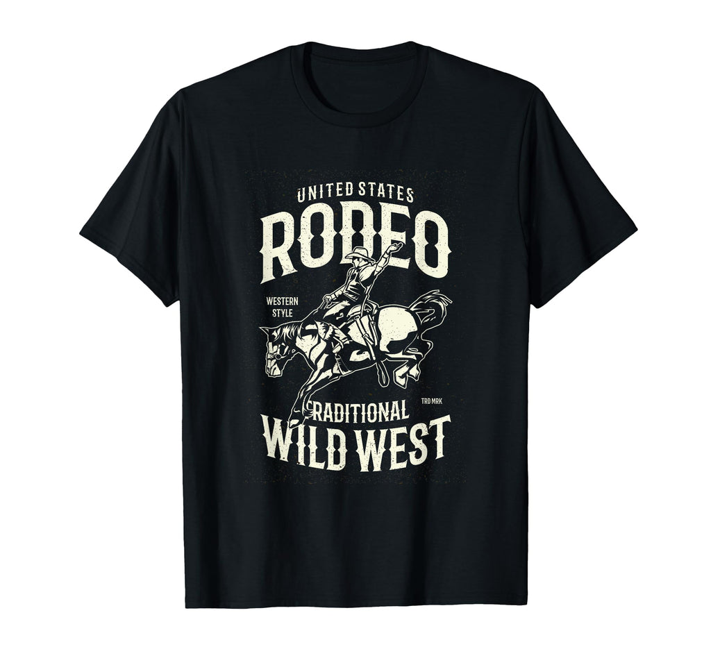 Cowboy Western Riding Horse Rodeo T-Shirt - Casual Everyday Wear Unisex - T-Shirt, Sweatshirt, Hoodie