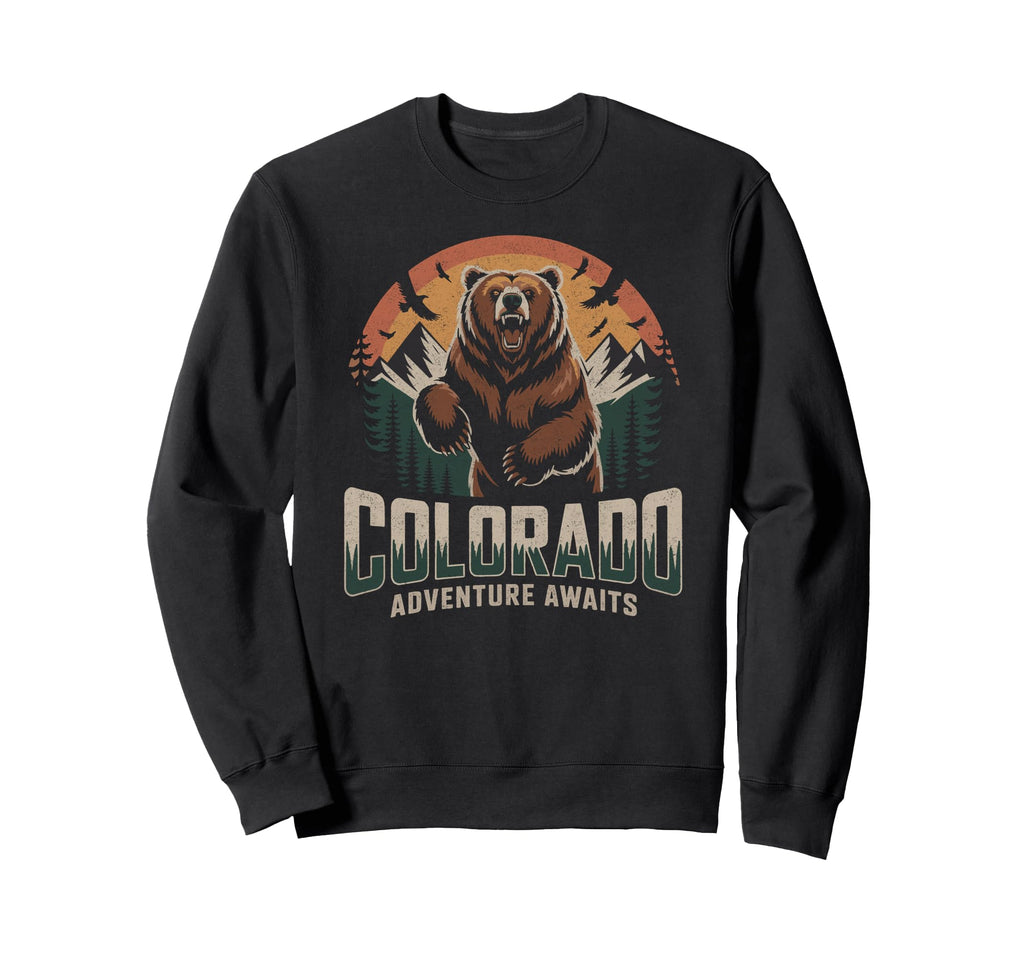 Colorado Mountains Nature Hiking Sweatshirt - Minimalist Print for Adults - T-Shirt, Sweatshirt, Hoodie