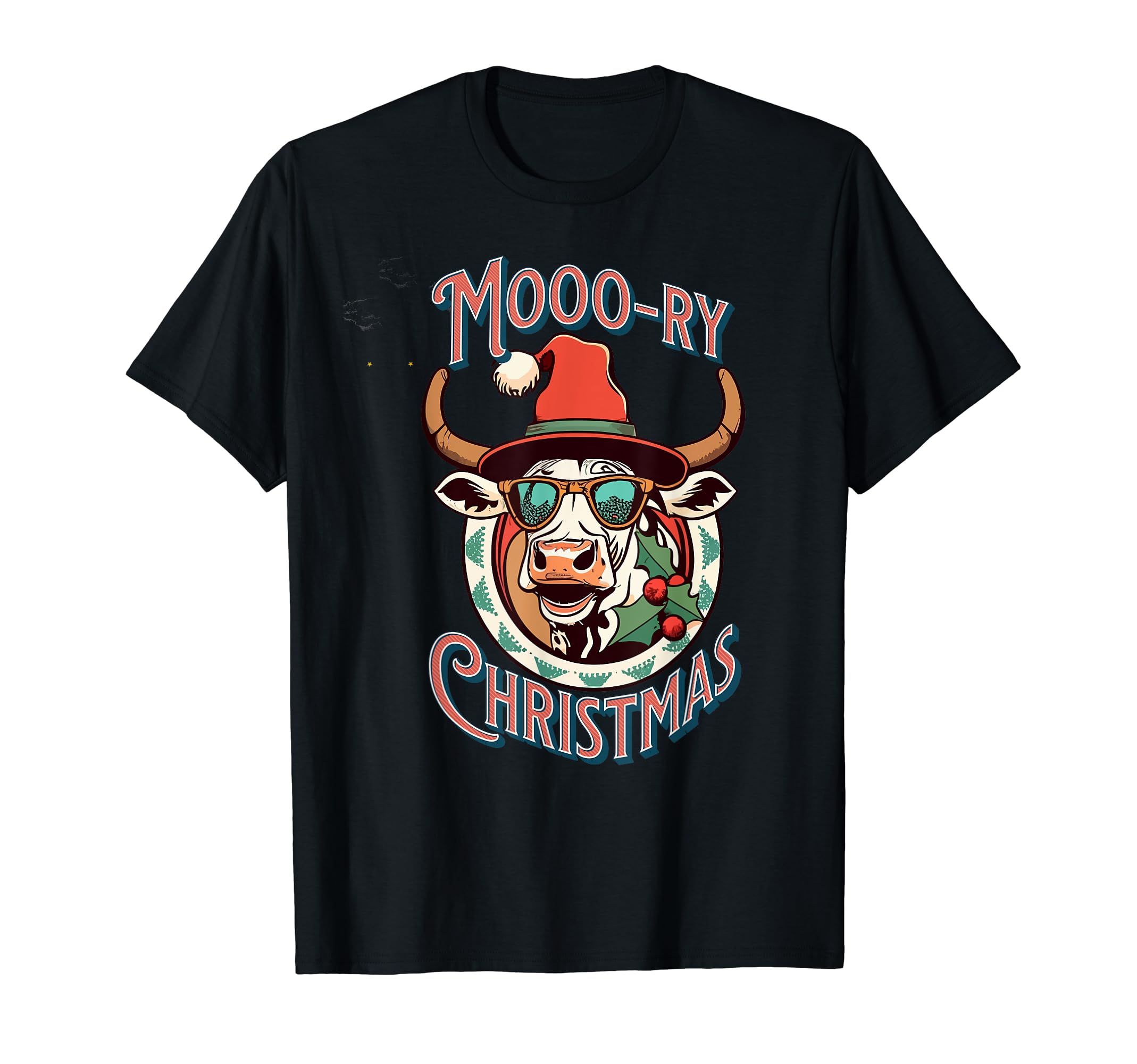 Western Moo Ry Cow Cheer T-Shirt - Custom Art Print for Adults - T-Shirt, Sweatshirt, Hoodie