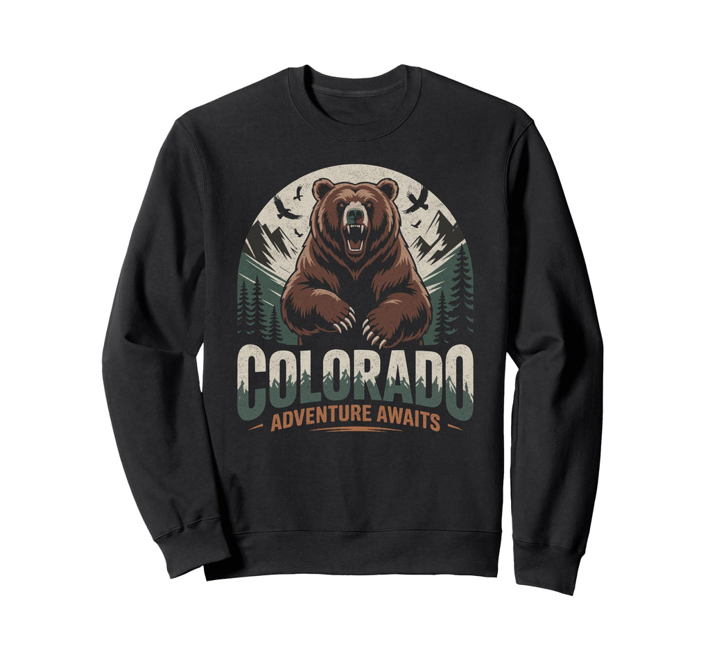 Colorado Mountains Nature Hiking Sweatshirt - Fun Novelty Design for Adults - T-Shirt, Sweatshirt, Hoodie