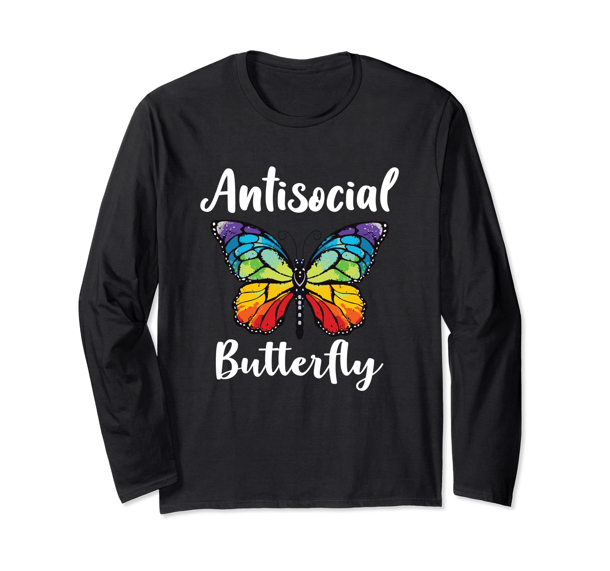 Antisocial Butterfly Funny Gift T-Shirt - Custom Art Print Unisex - T-Shirt, Sweatshirt, Hoodie