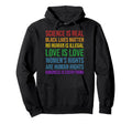 Science Is Real Black Lives Love Matter Hoodie - Unique Graphic for Adults - T-Shirt, Sweatshirt, Hoodie