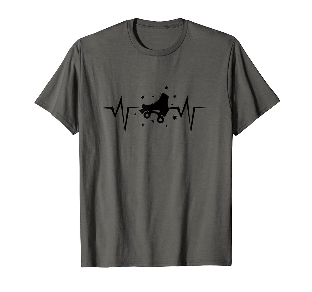 Roller Skater Heartbeat Skating Rink T-Shirt - Fun Novelty Design Unisex - T-Shirt, Sweatshirt, Hoodie