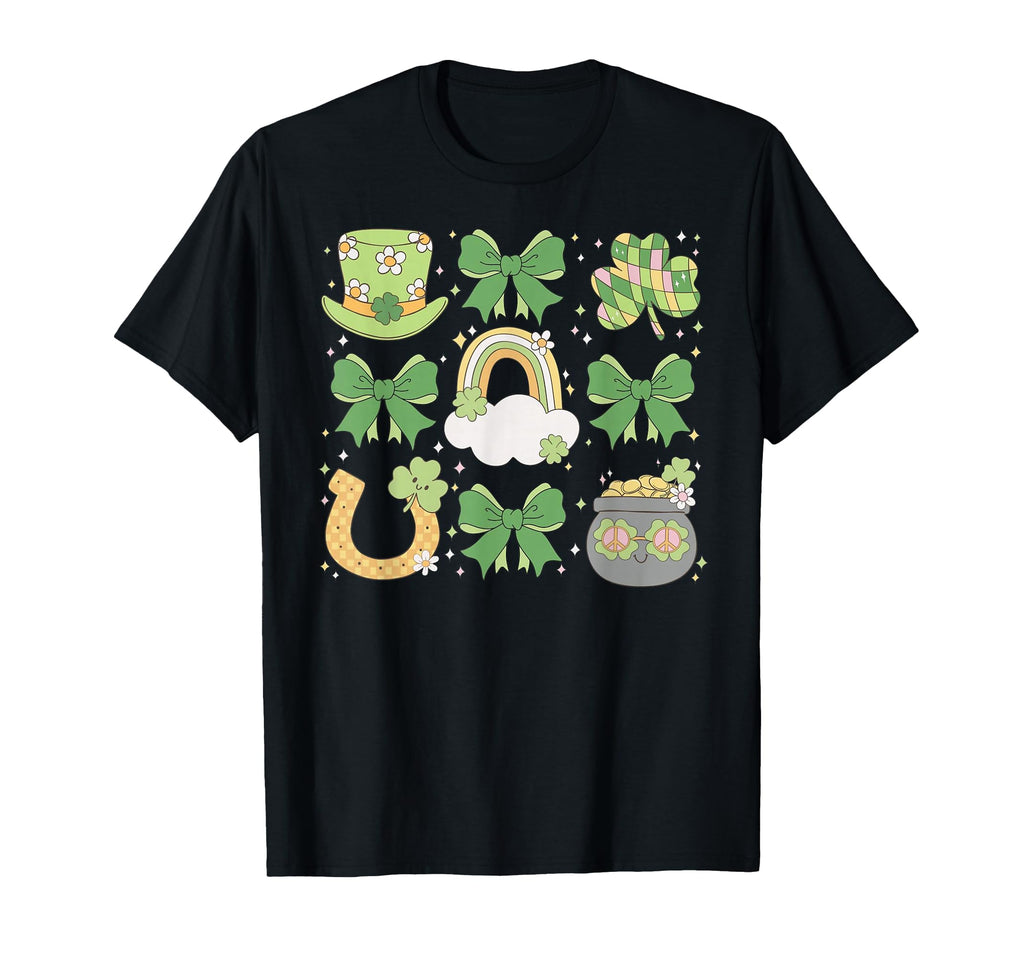 St Patricks Day Rainbow Clover T-Shirt - Aesthetic Graphic for Adults - T-Shirt, Sweatshirt, Hoodie