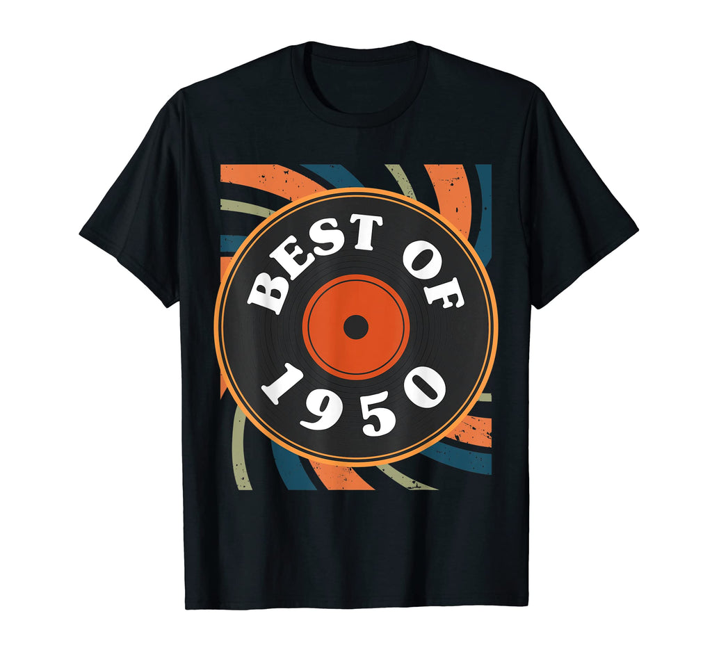 Best 1950 Vinyl Record 72 Birthday T-Shirt - Streetwear Style Men Women - T-Shirt, Sweatshirt, Hoodie