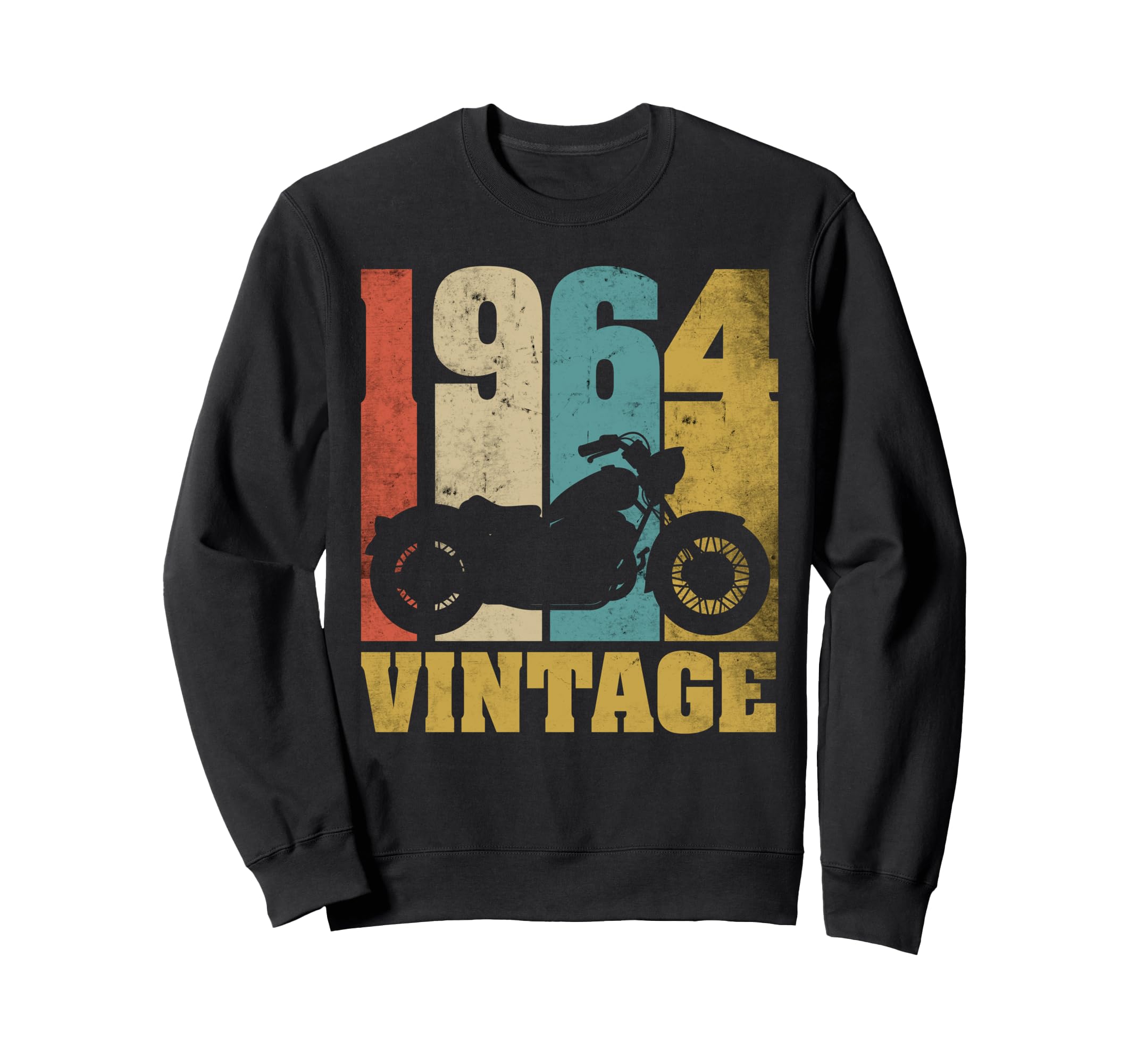 61St Birthday Biker 61 Years 1964 Sweatshirt - Novelty Apparel Men Women - T-Shirt, Sweatshirt, Hoodie