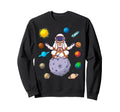 Astronaut Yoga Pose Meditation Sweatshirt - Minimalist Print Men Women - T-Shirt, Sweatshirt, Hoodie