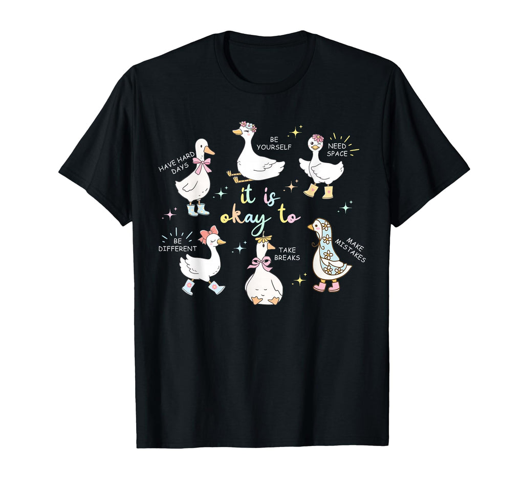 It Is Okay To Goose Autism T-Shirt - Casual Everyday Wear for Adults - T-Shirt, Sweatshirt, Hoodie