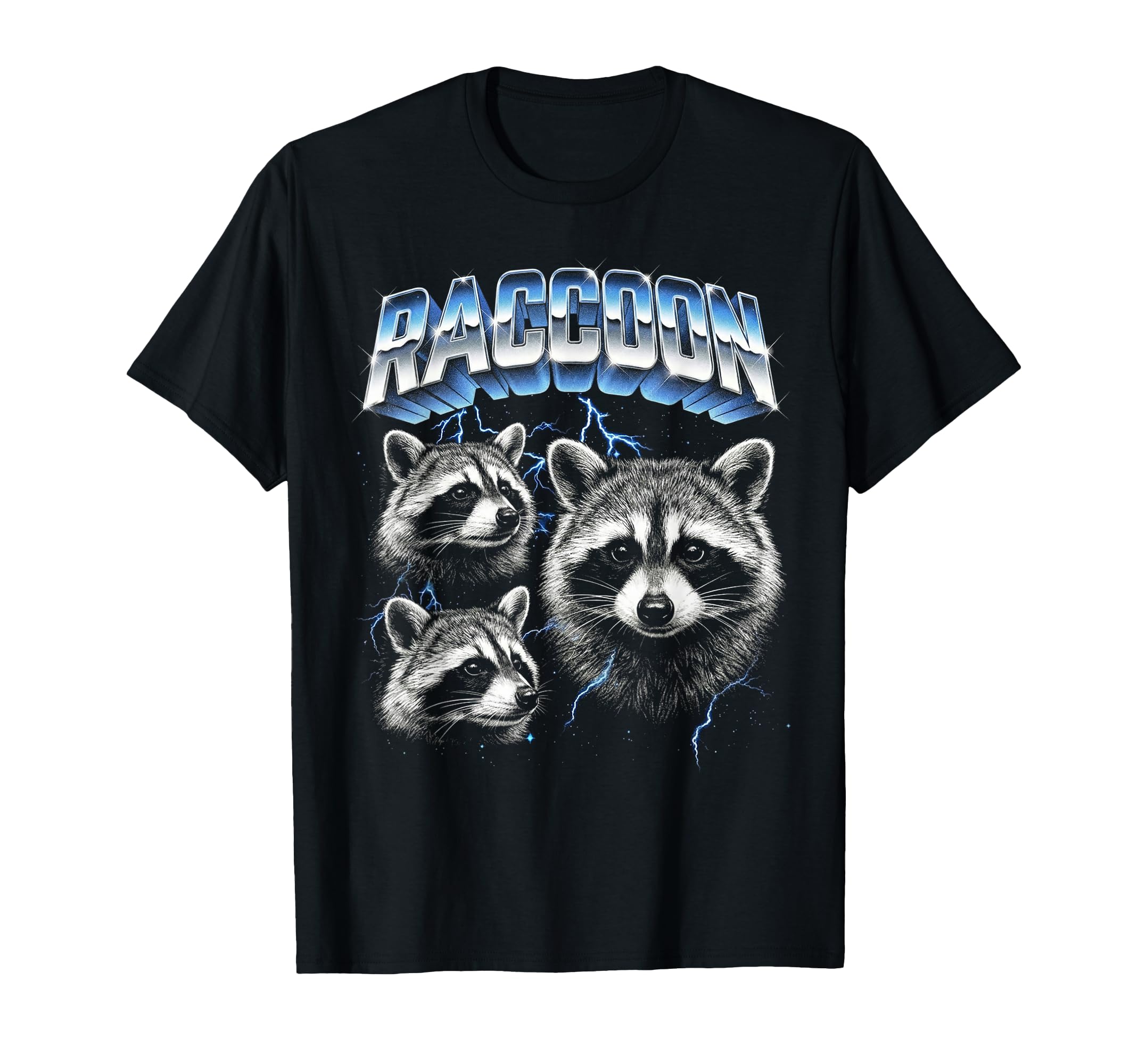 Raccoon 80S Funny Silly Raccoon 90S T-Shirt - Fun Novelty Design Men Women - T-Shirt, Sweatshirt, Hoodie