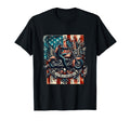 Ts Shop American Usa Flag Motorcycle Hoodie - Minimalist Print Men Women - T-Shirt, Sweatshirt, Hoodie