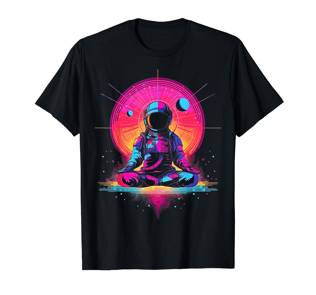 Synthwave Astronaut Cyberpunk 80S T-Shirt - Casual Everyday Wear Unisex - T-Shirt, Sweatshirt, Hoodie