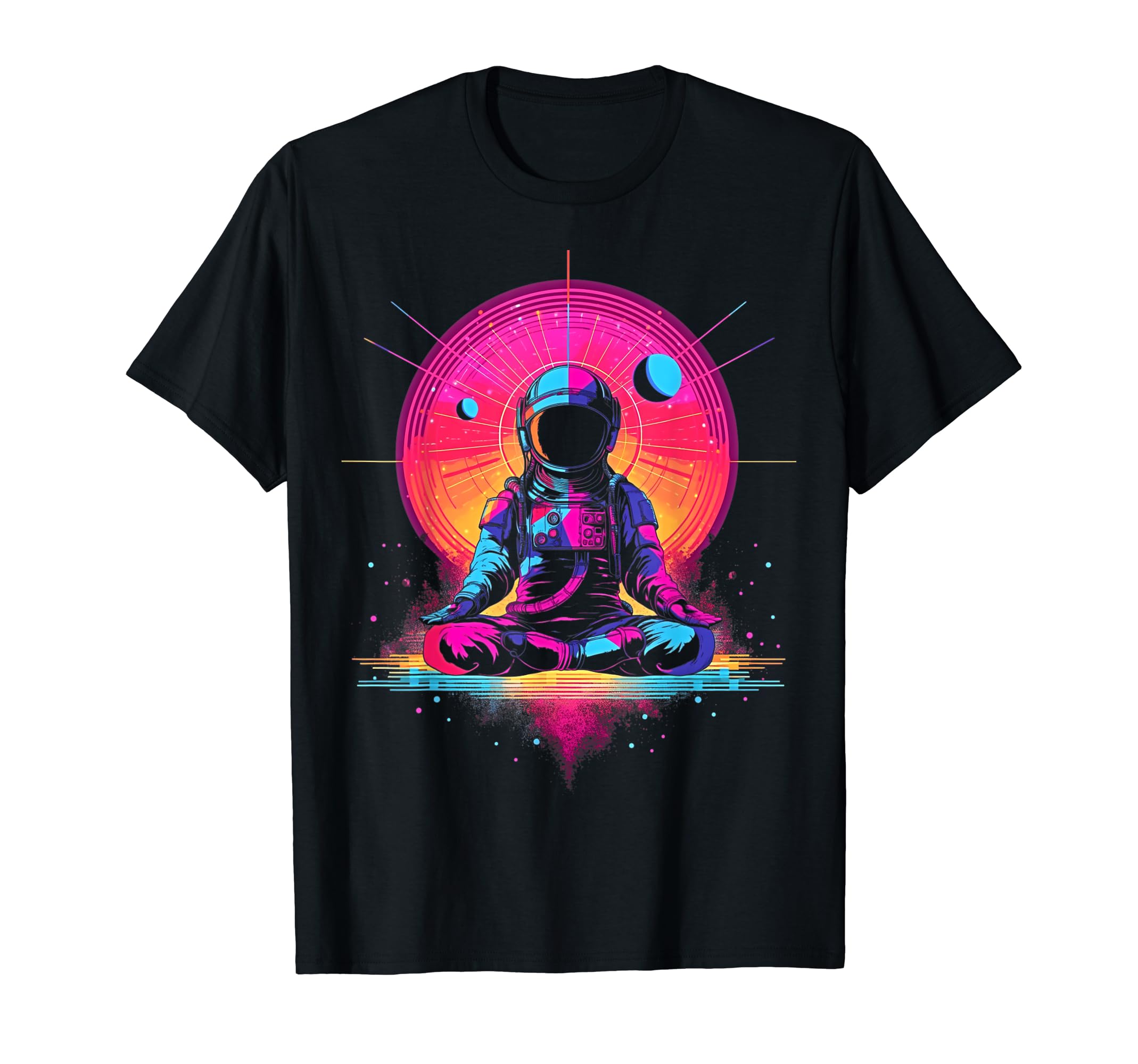 Synthwave Astronaut Cyberpunk 80S T-Shirt - Casual Everyday Wear Unisex - T-Shirt, Sweatshirt, Hoodie