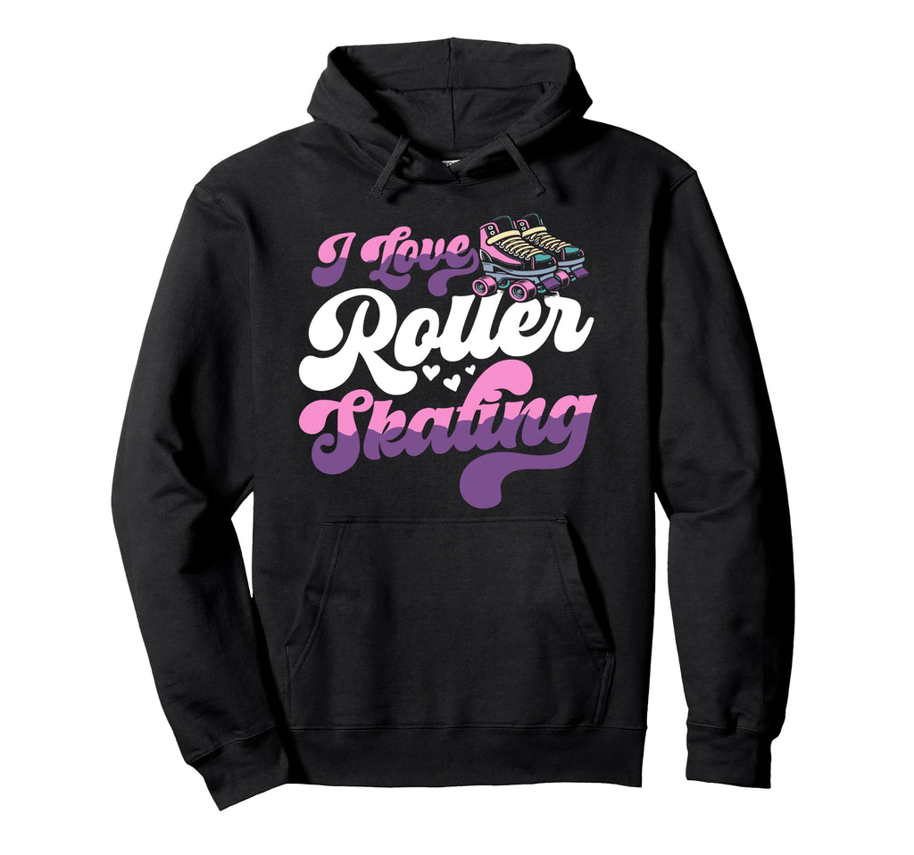 Roller Skating Skate 1970S I Love Roller Hoodie - Graphic Print Men Women - T-Shirt, Sweatshirt, Hoodie