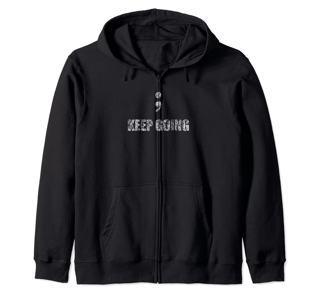 Semicolon Project Mental Health Hoodie - Trendy Graphic for Adults - T-Shirt, Sweatshirt, Hoodie