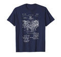 Engine Block Blueprint Diagram Mens T-Shirt - Streetwear Style Men Women - T-Shirt, Sweatshirt, Hoodie