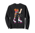 Roller Skates Boombox 80S 90S Sweatshirt - Custom Art Print for Adults - T-Shirt, Sweatshirt, Hoodie