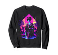 Vaporwave Geisha 80S Synthwave 26 Sweatshirt - Aesthetic Graphic for Adults - T-Shirt, Sweatshirt, Hoodie