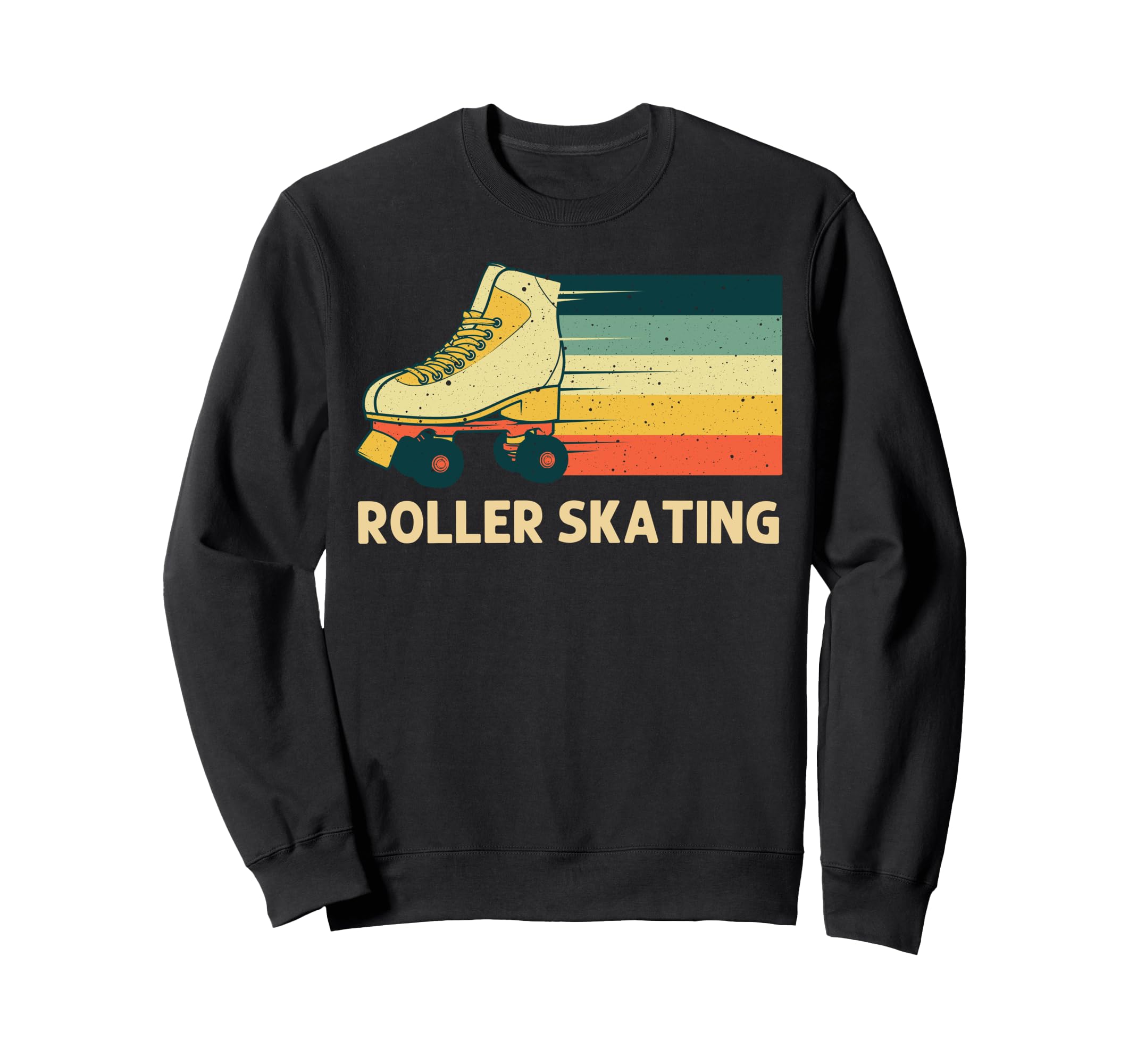 Roller Skating Roller Skate Derby 80S Sweatshirt - Unique Graphic Unisex - T-Shirt, Sweatshirt, Hoodie