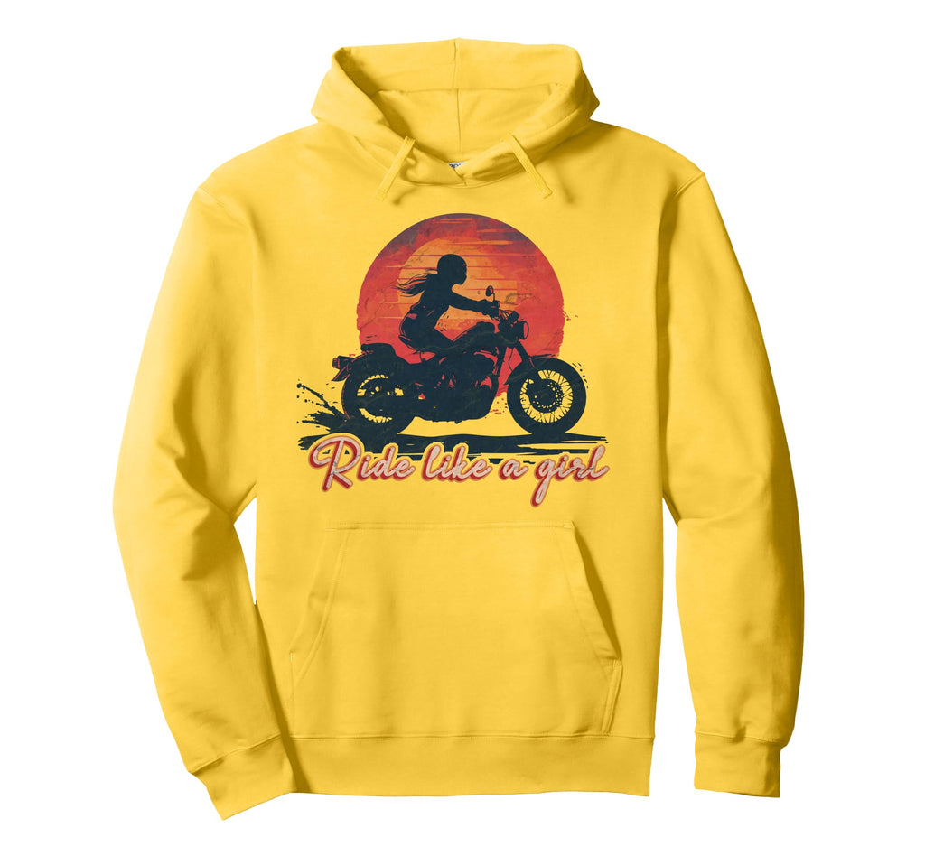 Ride Like Sunset Motorcycle Lover Hoodie - Trendy Graphic Unisex - T-Shirt, Sweatshirt, Hoodie