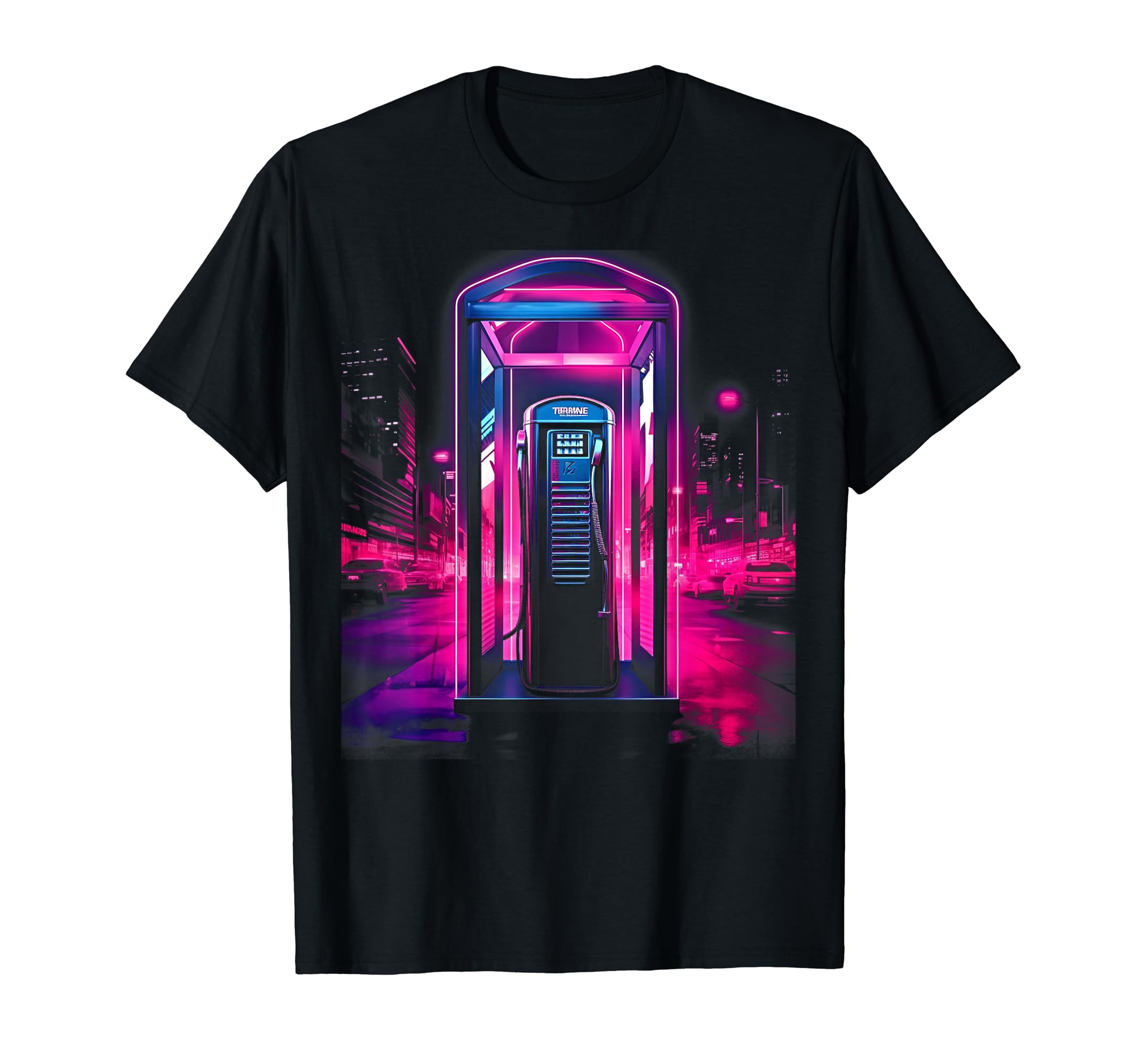 Vaporwave Phone Booth 80S Synthwave 3 T-Shirt - Unique Graphic Men Women - T-Shirt, Sweatshirt, Hoodie
