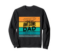 Dad Awesome Father Typography Sweatshirt - Graphic Print for Adults - T-Shirt, Sweatshirt, Hoodie