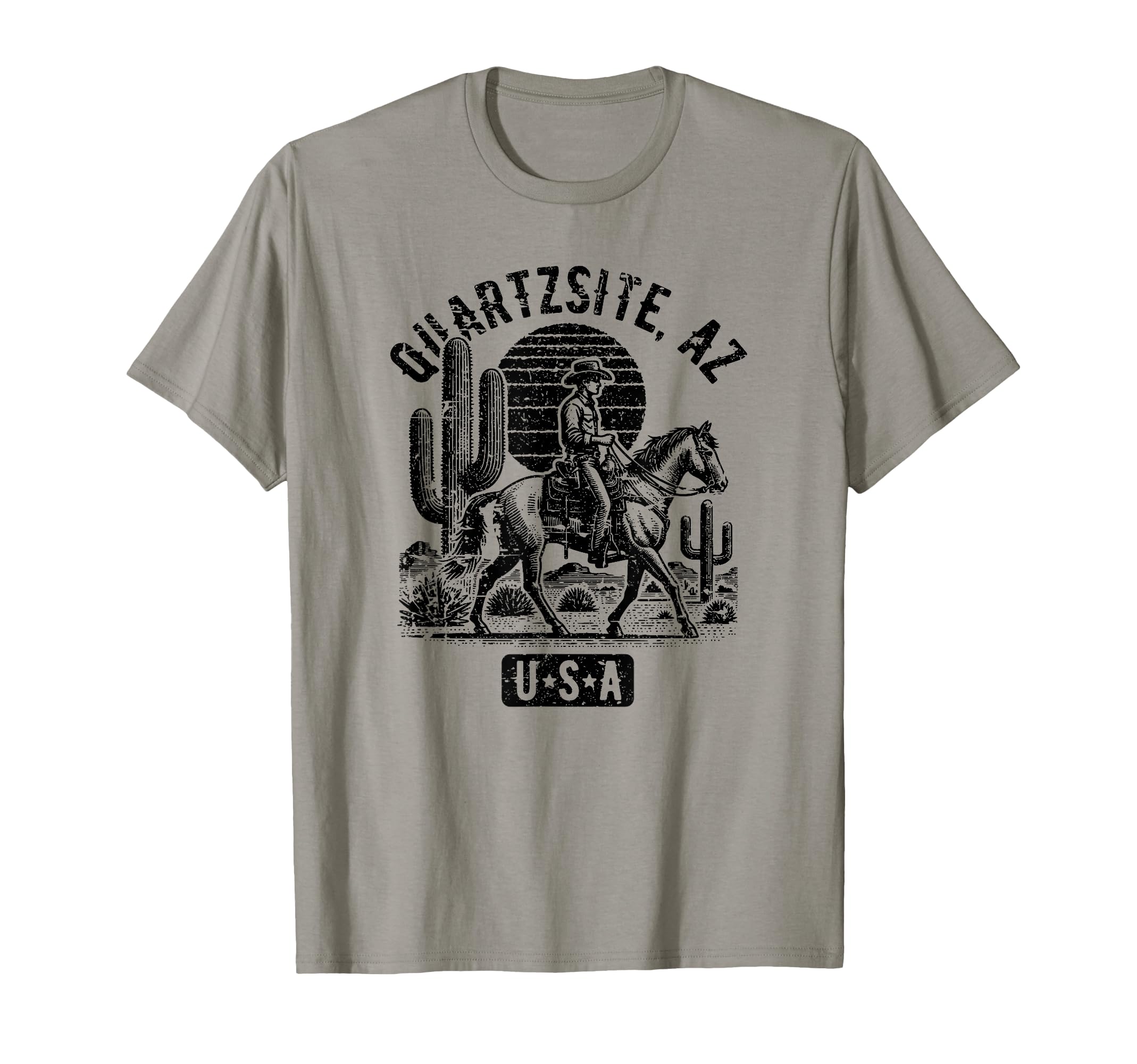 Quartzsite Arizona Usa Cowboy Horse T-Shirt - Trendy Graphic Unisex - T-Shirt, Sweatshirt, Hoodie