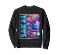 Sakai City 80S Synthwave Streetfood Sweatshirt - Minimalist Print Unisex - T-Shirt, Sweatshirt, Hoodie
