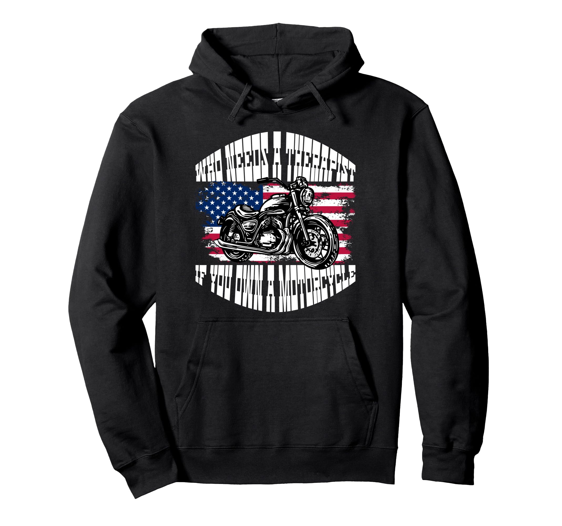 Funny Motorcycle Therapy Motorcycle Hoodie - Unique Graphic for Adults - T-Shirt, Sweatshirt, Hoodie