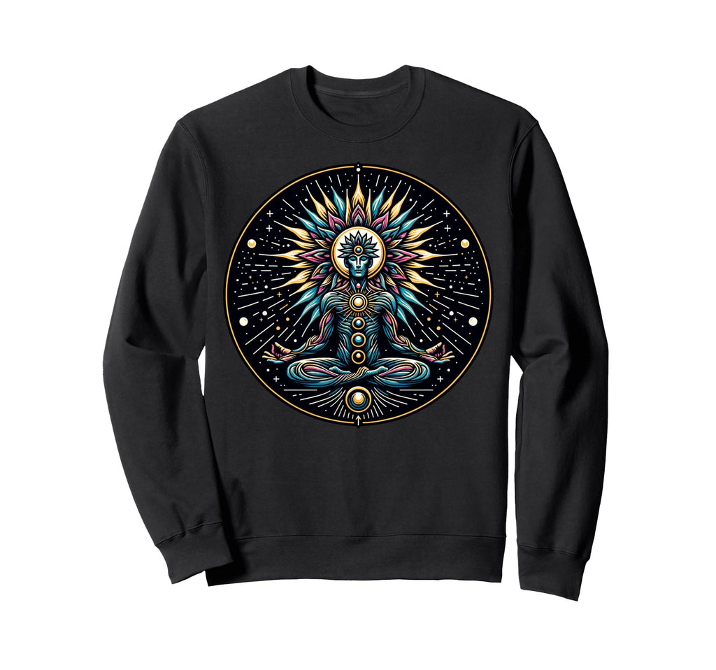 Meditative Figure Spiritual Sweatshirt - Aesthetic Graphic Unisex - T-Shirt, Sweatshirt, Hoodie