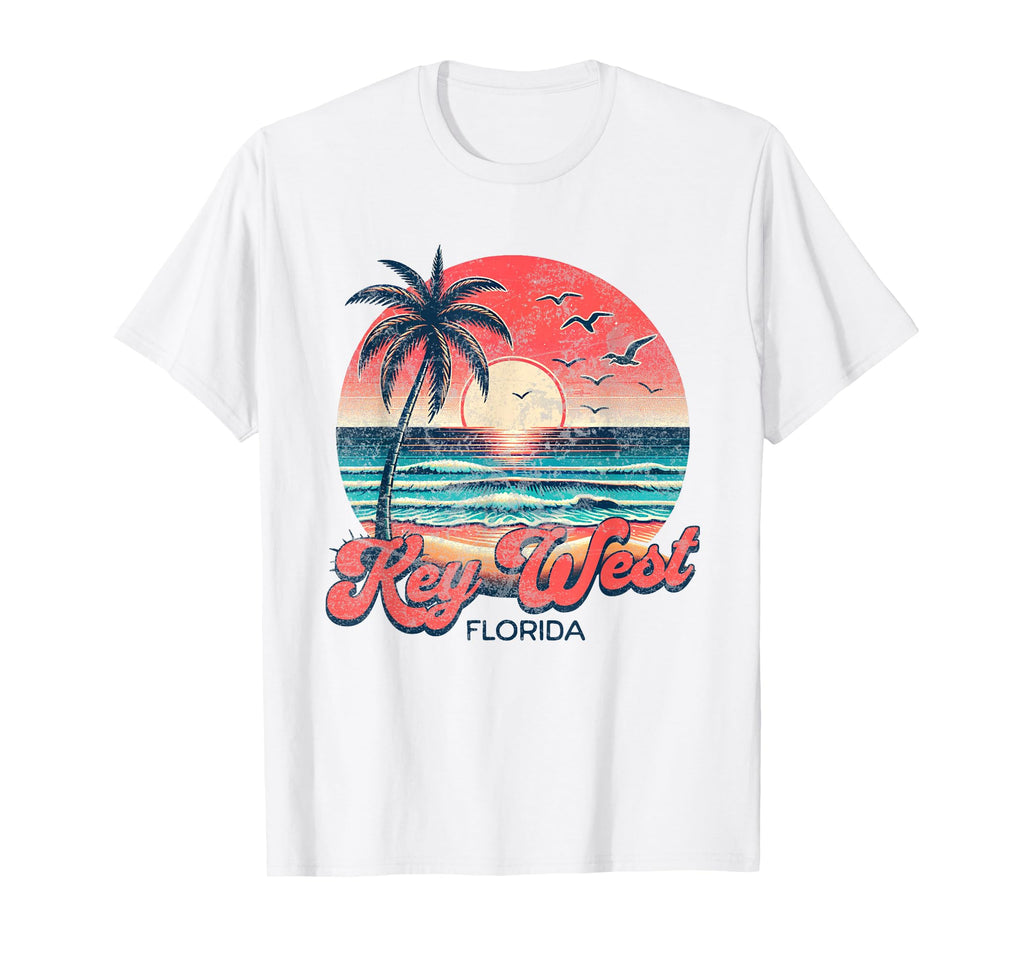 Key West Beach Florida Surfing Sweatshirt - Custom Art Print for Adults - T-Shirt, Sweatshirt, Hoodie