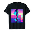 Mermaid Portrait Vaporwave Outrun 80S T-Shirt - Unique Graphic Unisex - T-Shirt, Sweatshirt, Hoodie