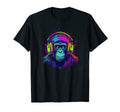 Synthwave Retrowave Chimpanzee Monkey T-Shirt - Unique Graphic for Adults - T-Shirt, Sweatshirt, Hoodie