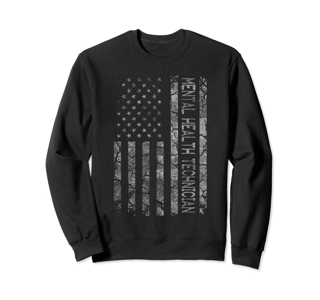 Funny Job Title American Flag Sweatshirt - Custom Art Print for Adults - T-Shirt, Sweatshirt, Hoodie