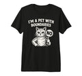 Im Pet Boundaries Cat Tri Blend T-Shirt - Casual Everyday Wear Men Women - T-Shirt, Sweatshirt, Hoodie